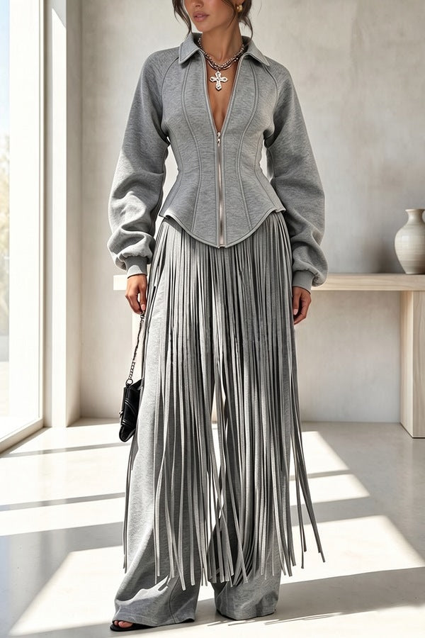 Mette | Corset-Stijl Zip-Up Sweater