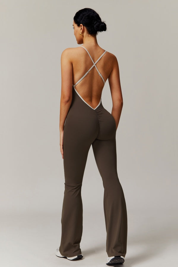 Jill | Sport jumpsuit met open rug