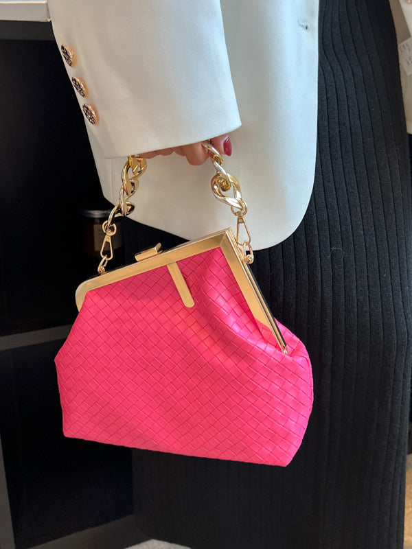 Odette | Geometrische Handtas met Ketting