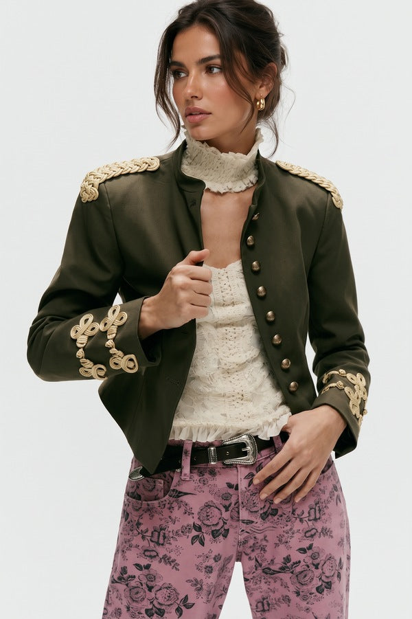 Elina | Retro Napoleon Jack met Koorddetail