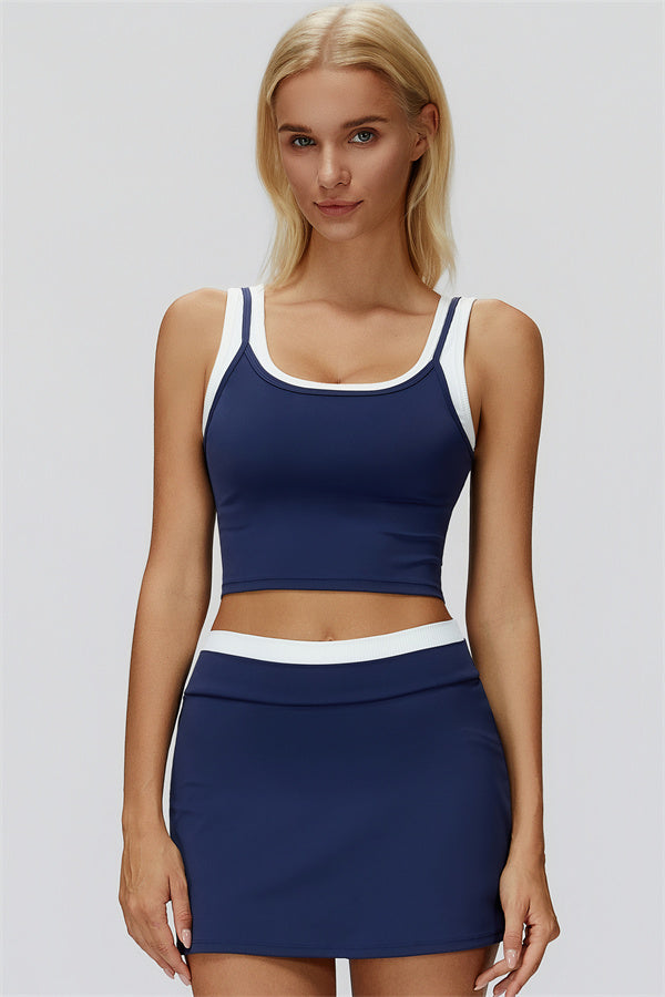 Iris | Crop Top met Rok 2-Delige Set