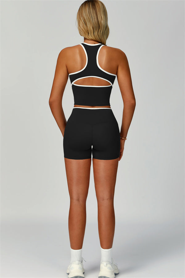 Nova | Sport tanktop met uitgesneden schterkant