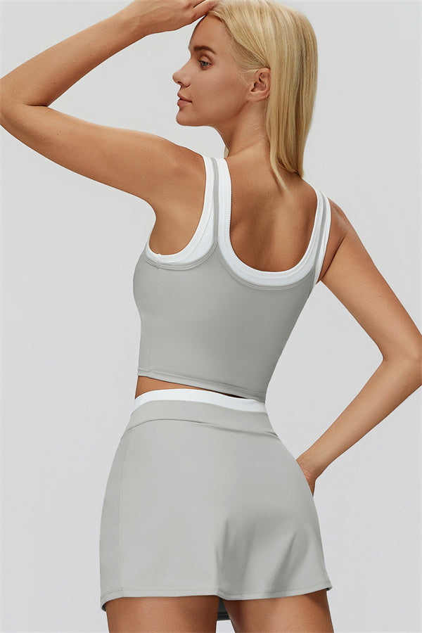 Iris | Crop Top met Rok 2-Delige Set