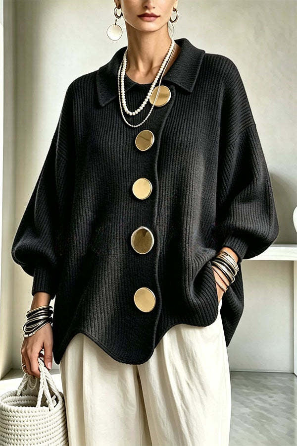 Sheila | Oversized Vest met Gespdetail