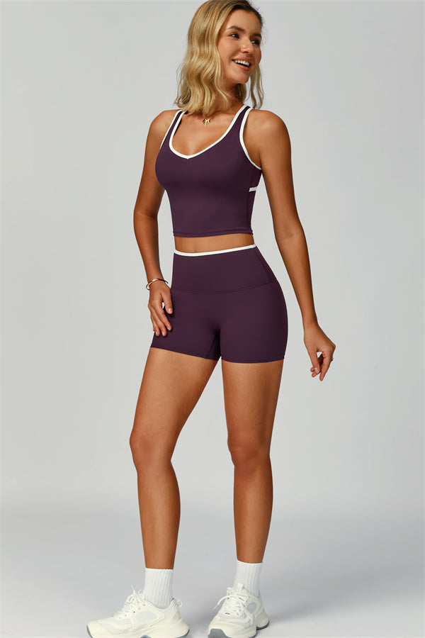 Nova | Sport tanktop met uitgesneden schterkant