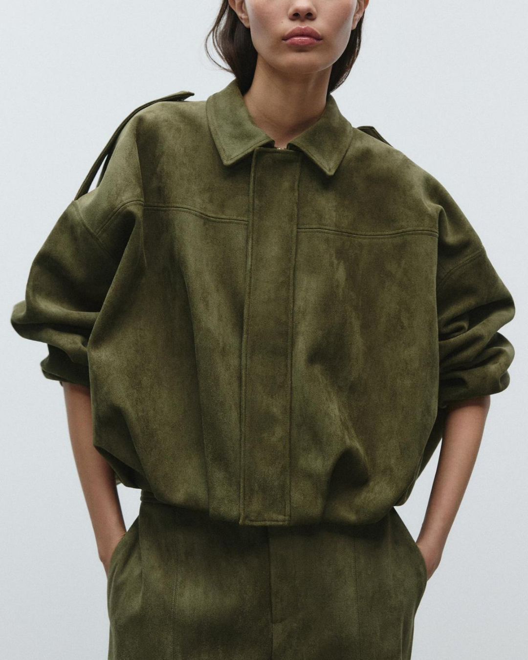 Suki | Oversized Suède Jas