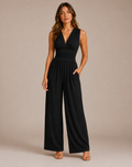 Farah | Jumpsuit met Diepe V-Hals
