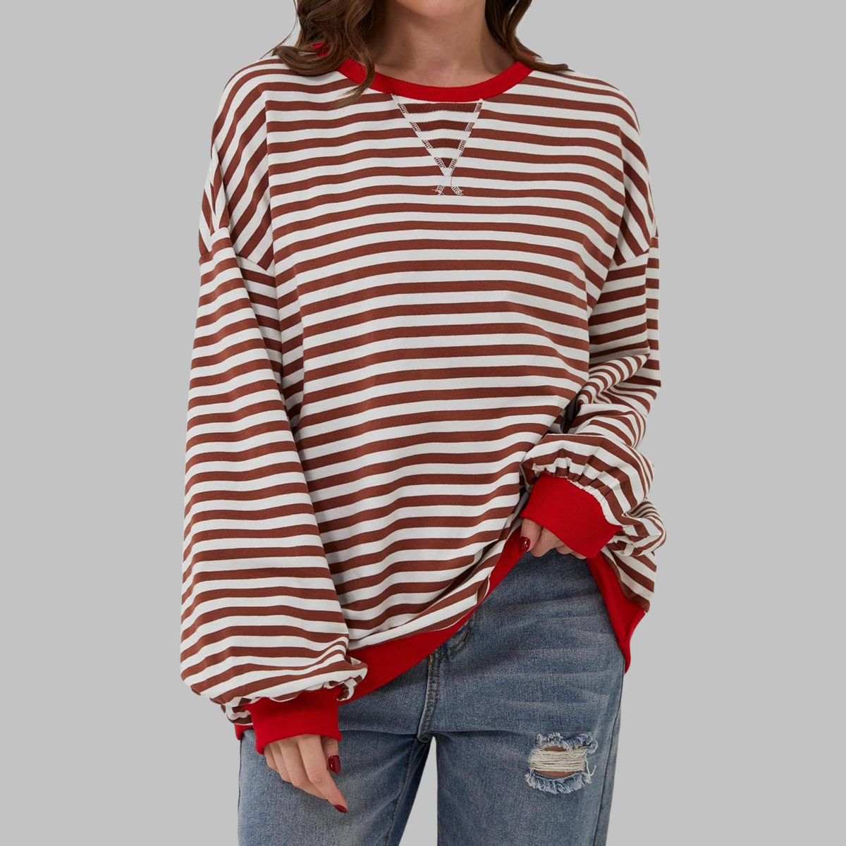 Marleen | Langsleeve Gestreepte Shirt