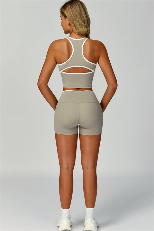 Nova | Sport tanktop met uitgesneden schterkant