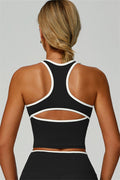 Nova | Sport tanktop met uitgesneden schterkant