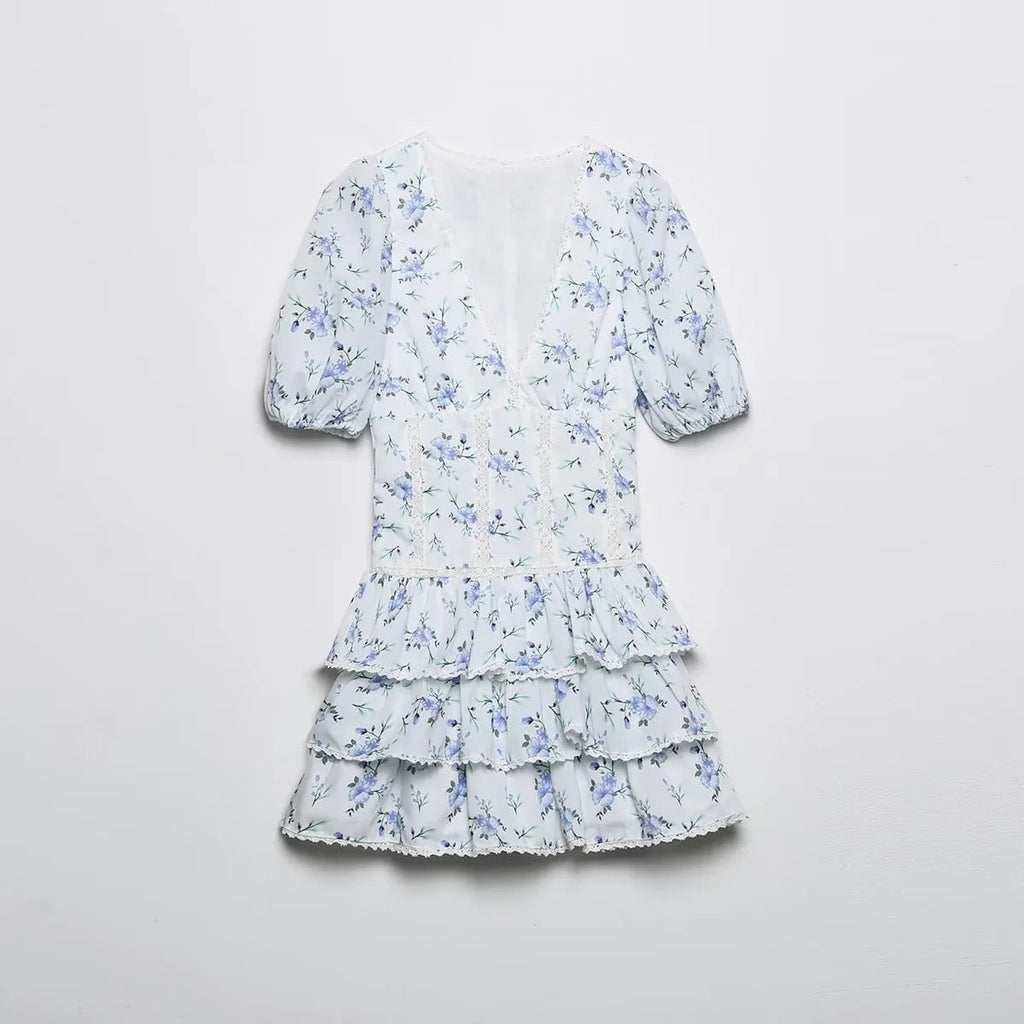 Feetje | Ruffle jurk met bloemenprint