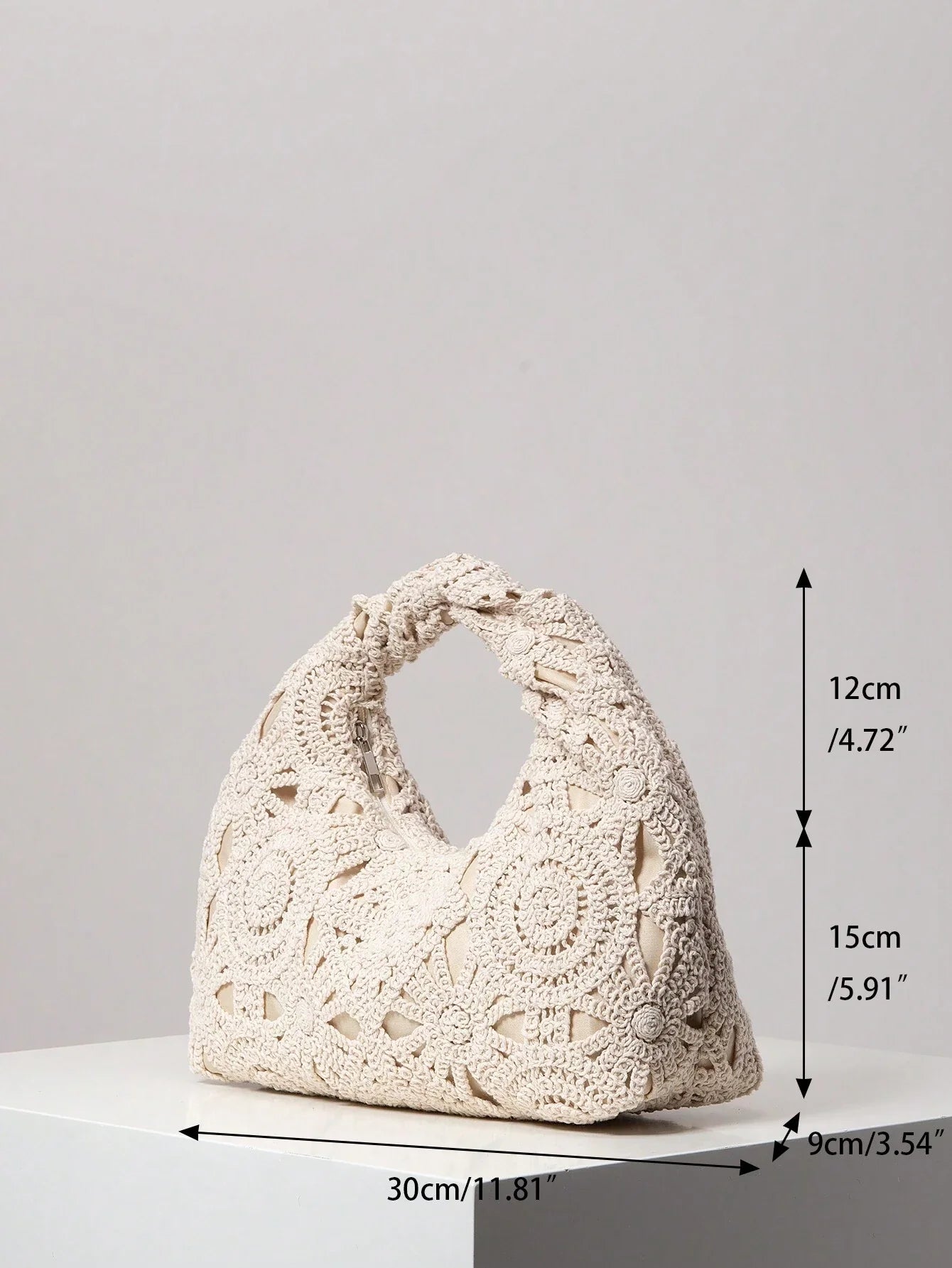 Amélie | Gehaakte bloemenprint bohemian zomer handtas