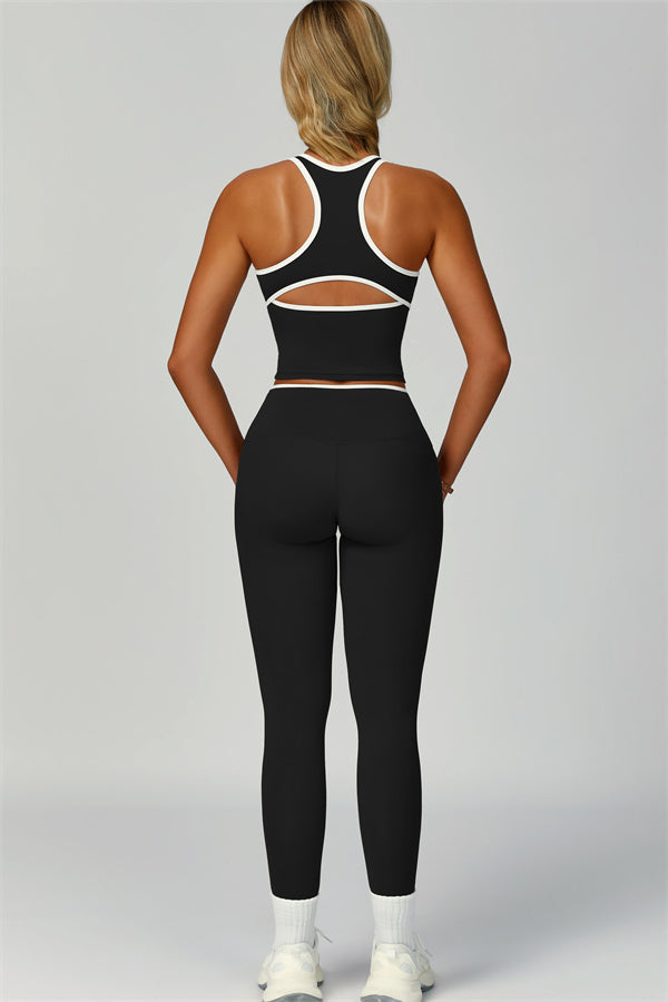 Nova | Sport tanktop met uitgesneden schterkant