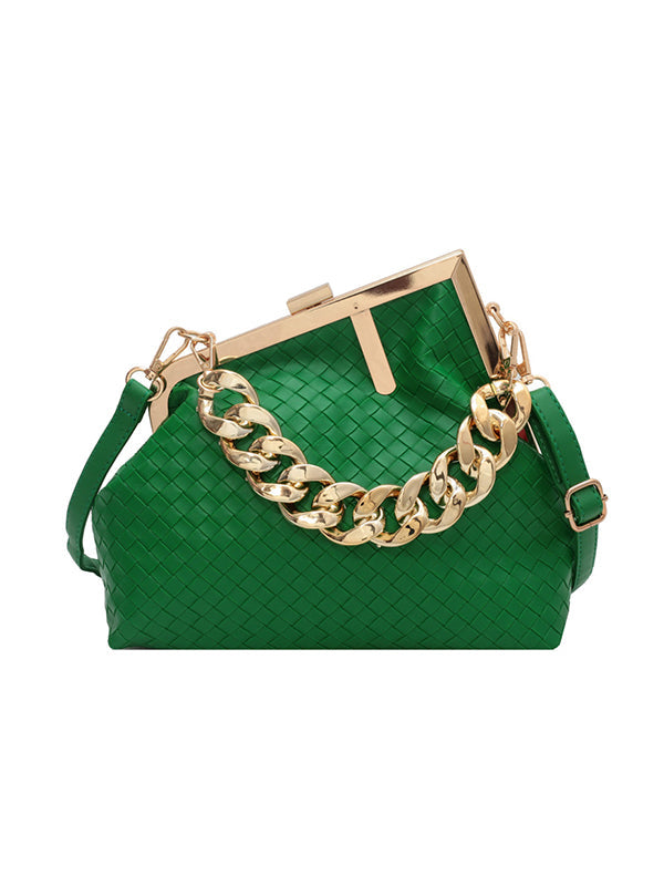 Odette | Geometrische Handtas met Ketting