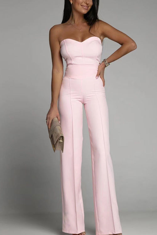 Lies | Strapless jumpsuit in minimalistische chic
