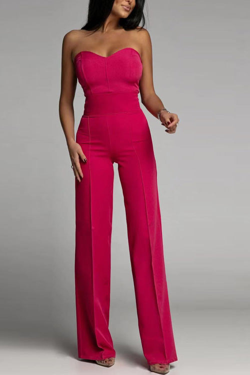 Lies | Strapless jumpsuit in minimalistische chic