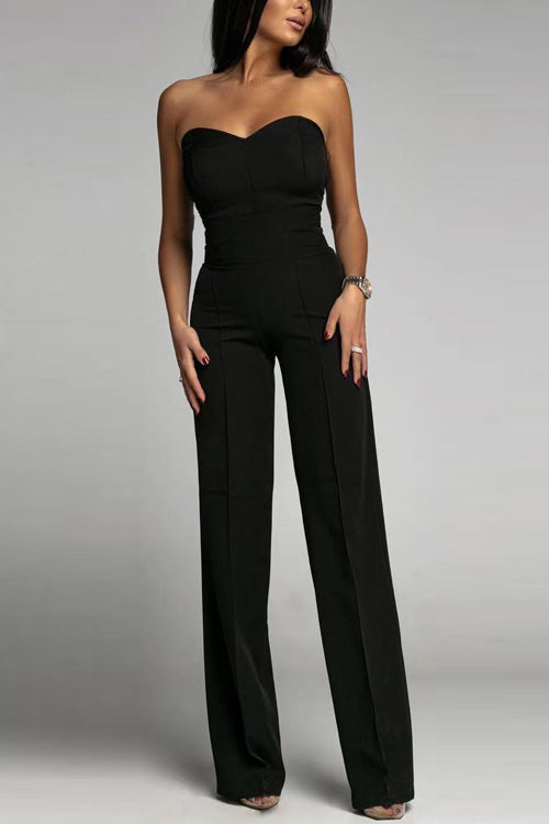 Lies | Strapless jumpsuit in minimalistische chic