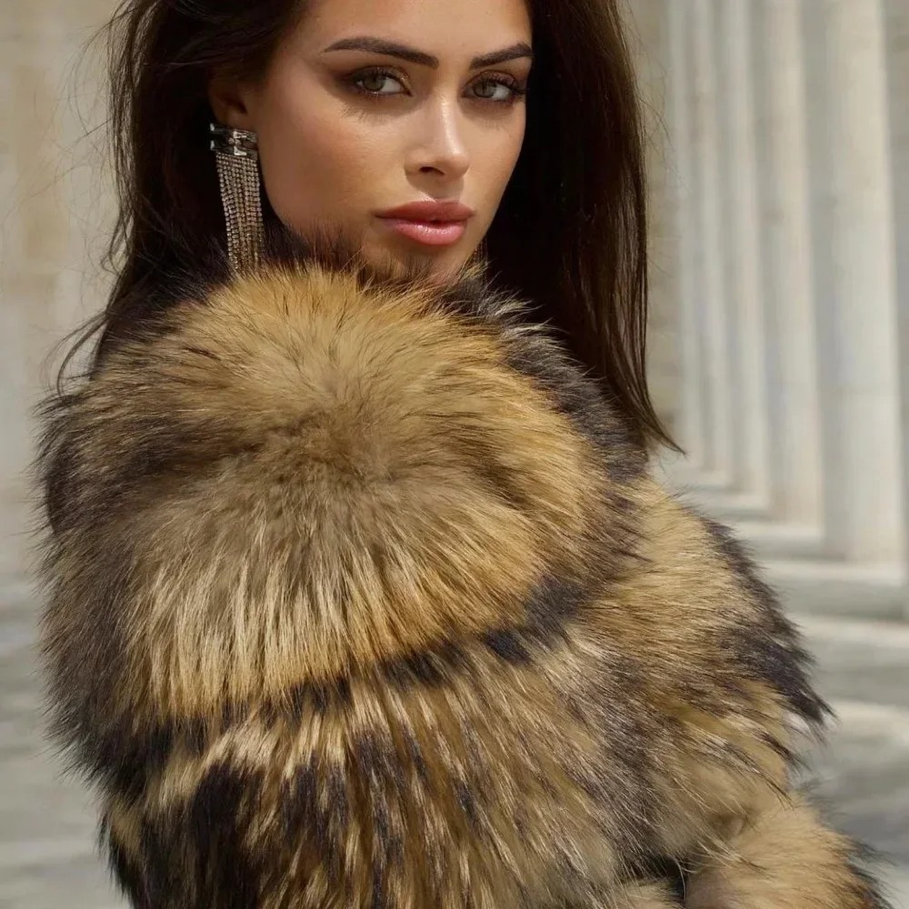 Babette | Luxe Imitatiebont Winterjas
