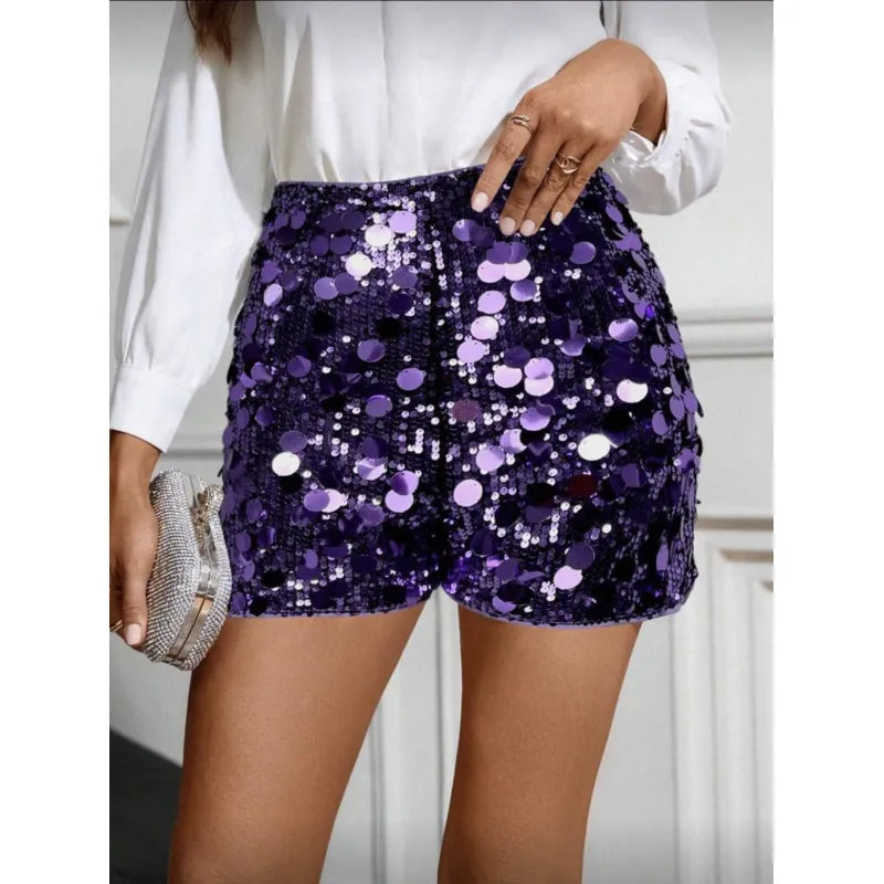 Anouk | Dames Shorts met Hoge Taille en Pailletten