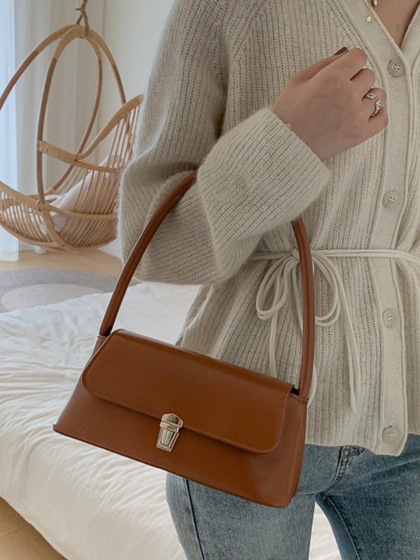 Fleur | Chique Leren Schoudertas in 4 Kleuren