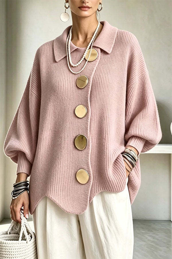 Sheila | Oversized Vest met Gespdetail