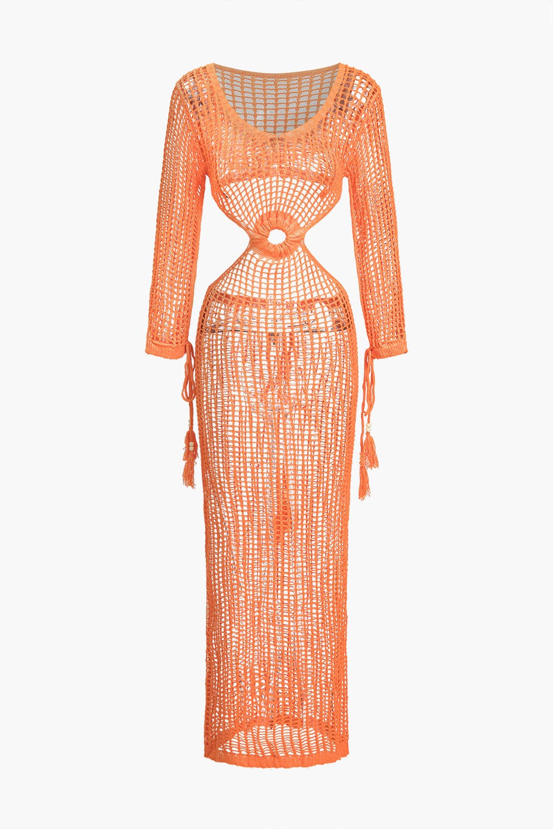Kate | Netstof Strandjurk met Cut-Outs