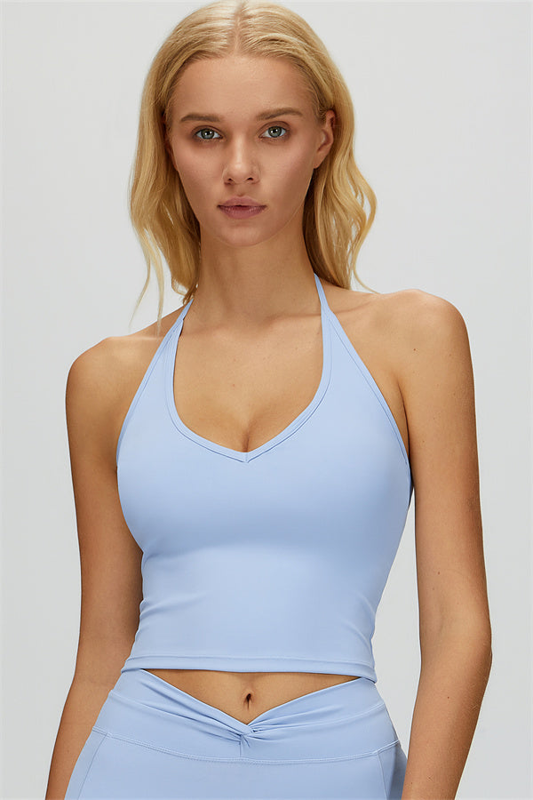 Céleste | Halter Crop Top met Rok 2-Delige Set