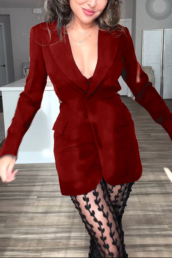 Keira | Backless Blazer met Revers