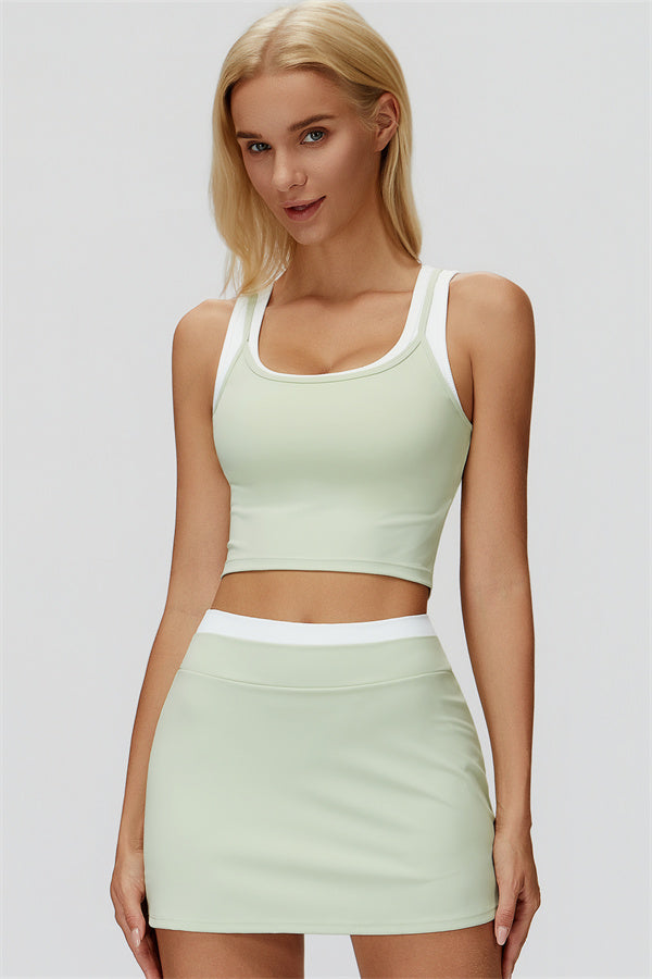 Iris | Crop Top met Rok 2-Delige Set