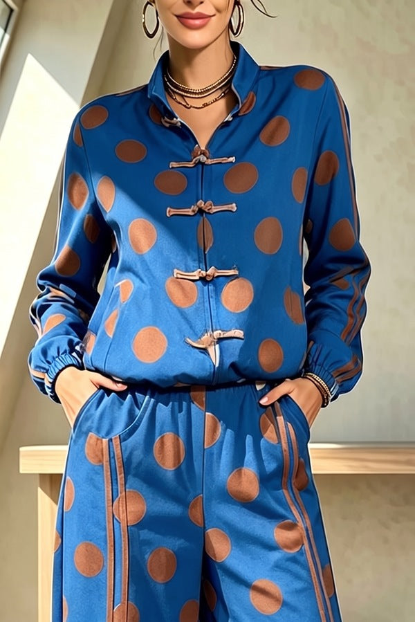 Milou | Sportief Colorblock Jack met Polkadot