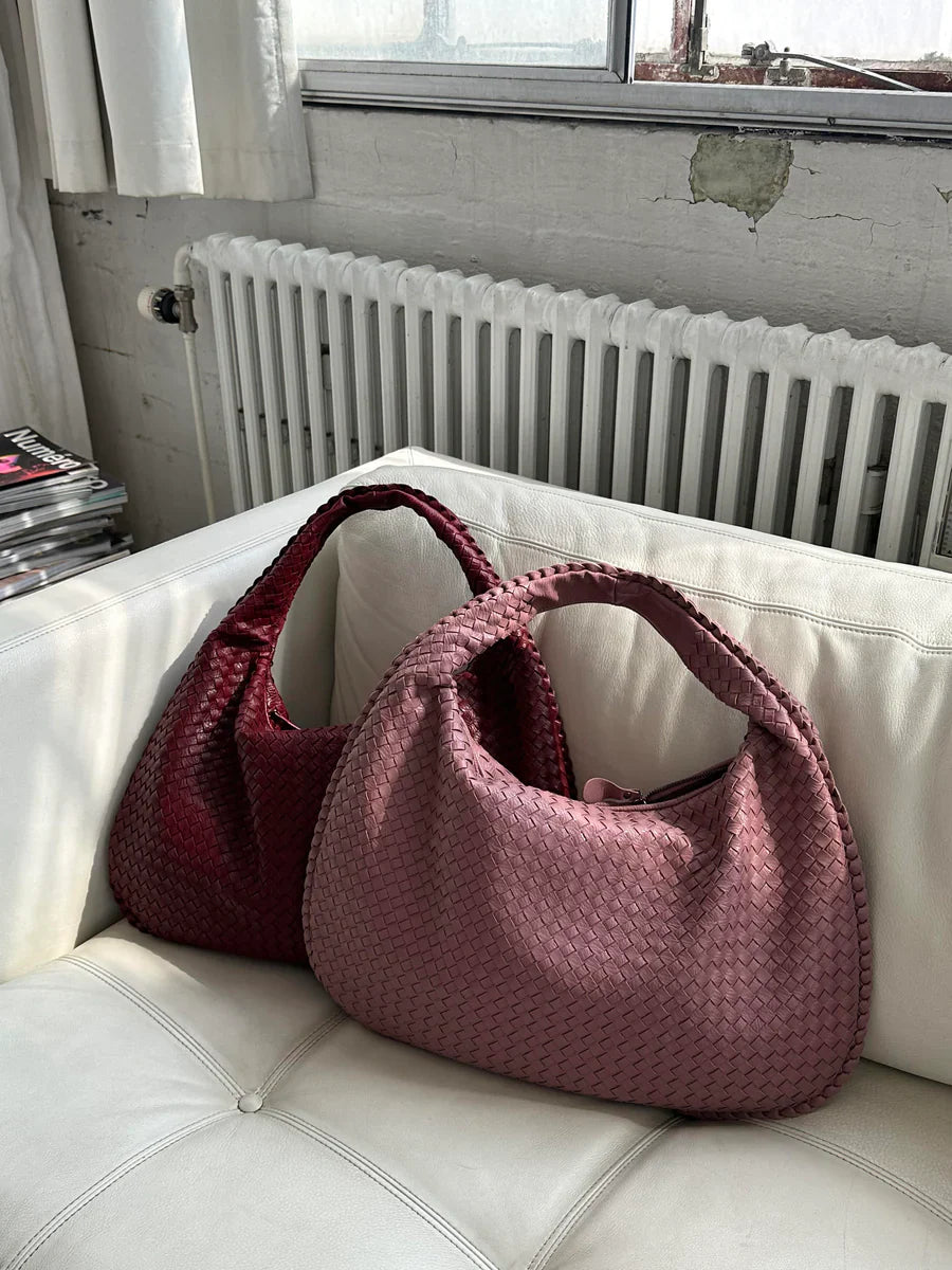 Soraya | Gevlochten shopper van vegan leer