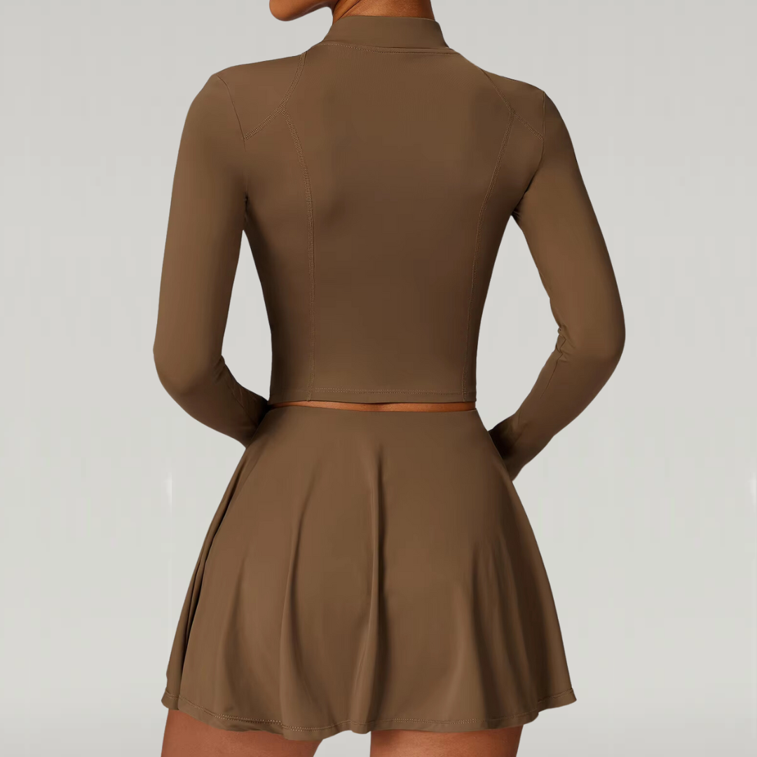 Jessie | Tweedelige sportset met sportvest en sportrokje