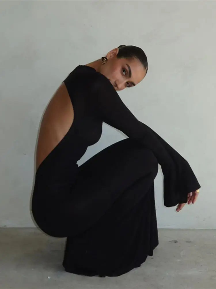 Esme | Rugloze Skinny Jurk