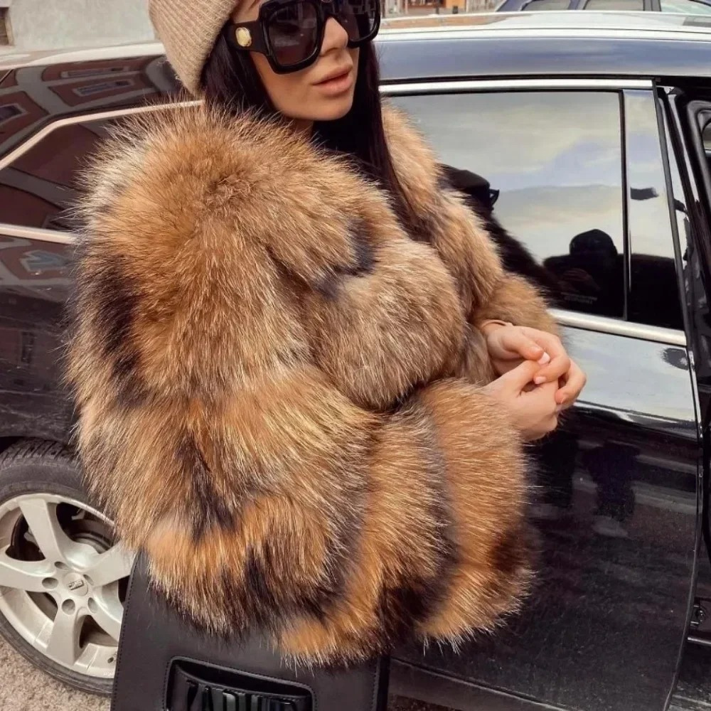 Babette | Luxe Imitatiebont Winterjas