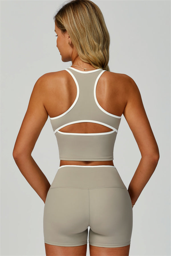 Nova | Sport tanktop met uitgesneden schterkant