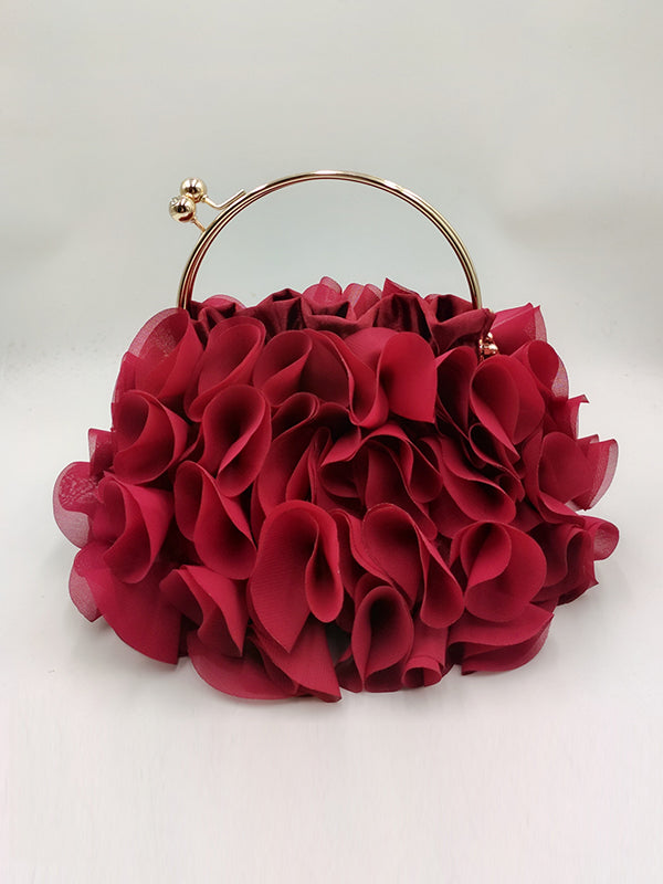 Céleste | Handtas met Driedimensionale Bloemenprint