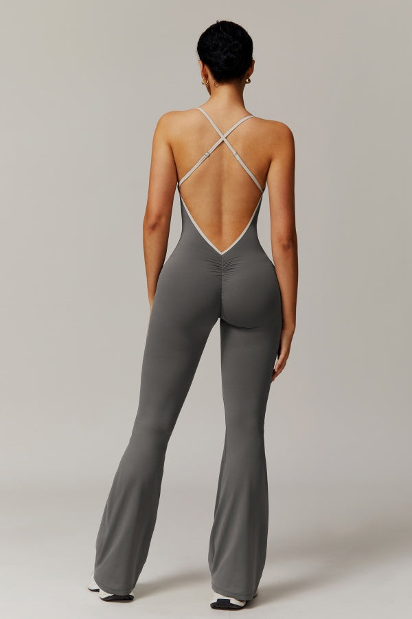 Jill | Sport jumpsuit met open rug