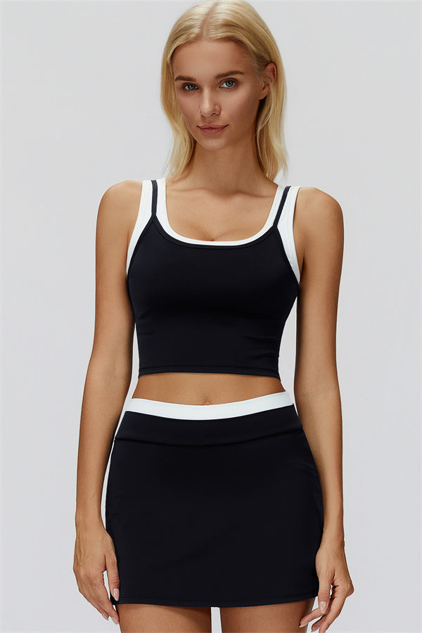Iris | Crop Top met Rok 2-Delige Set