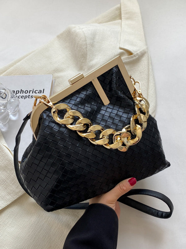 Odette | Geometrische Handtas met Ketting