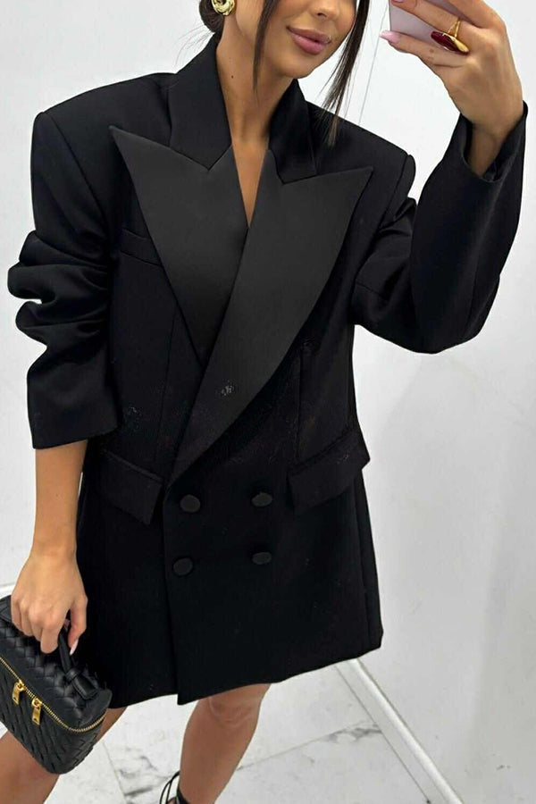 Fabienne | Satijnen Oversized Blazer