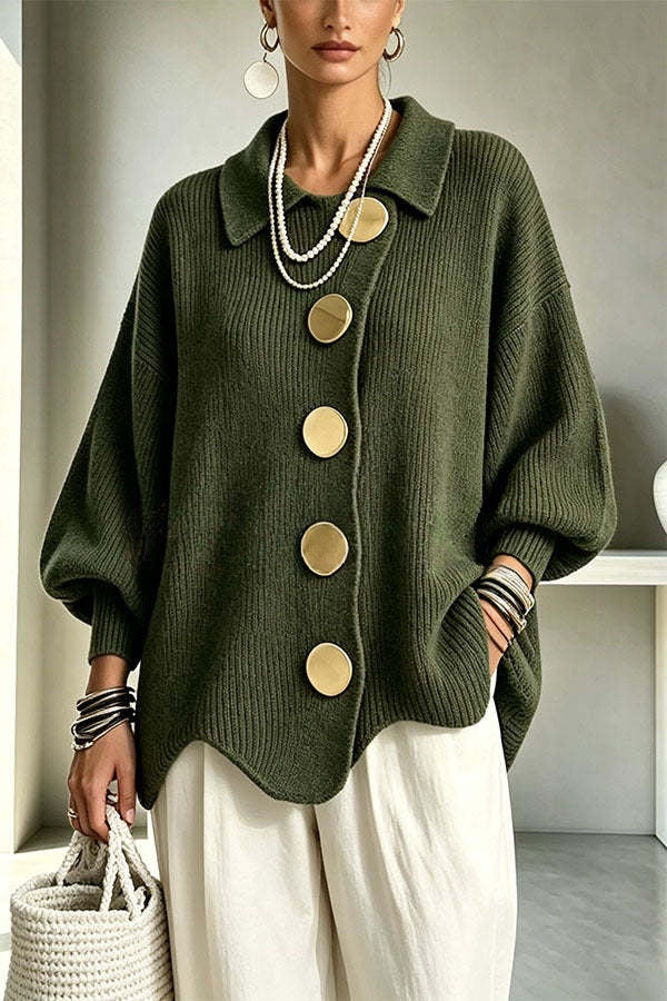 Sheila | Oversized Vest met Gespdetail