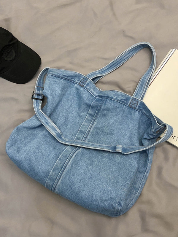Iris | Casual Denim Tas in Effen Kleur
