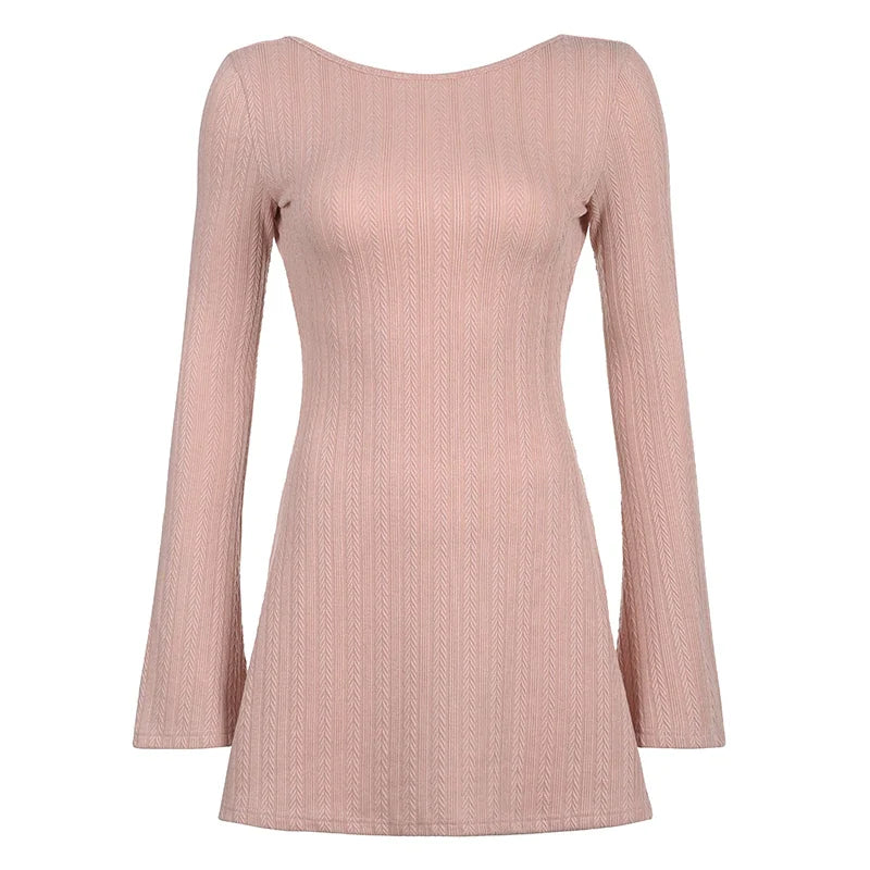 Bliss | Rugloze Bodycon Mini-Jurk
