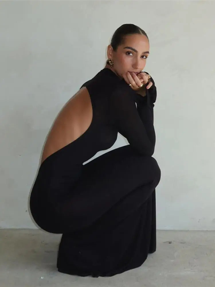 Esme | Rugloze Skinny Jurk