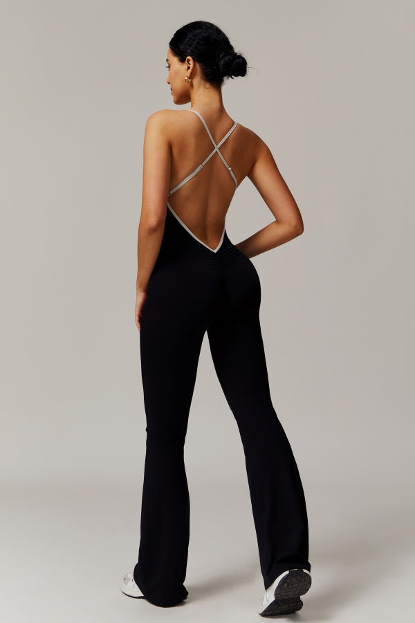 Jill | Sport jumpsuit met open rug