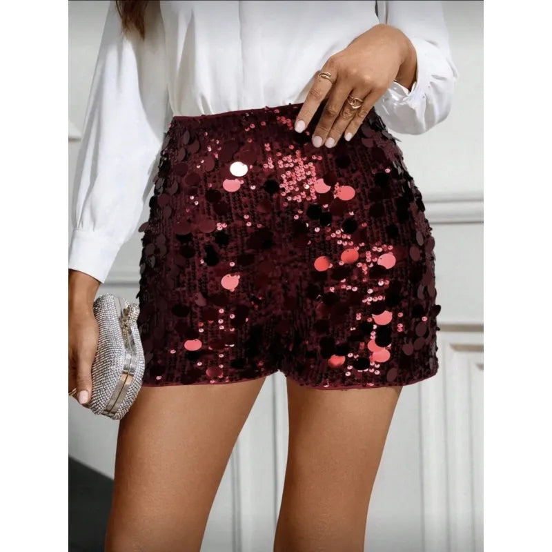 Anouk | Dames Shorts met Hoge Taille en Pailletten