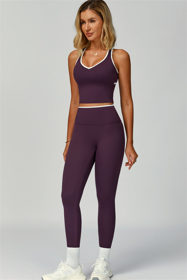Nova | Sport tanktop met uitgesneden schterkant