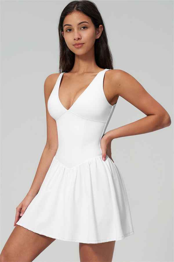 Vivienne | Tennisjurk met V-Hals