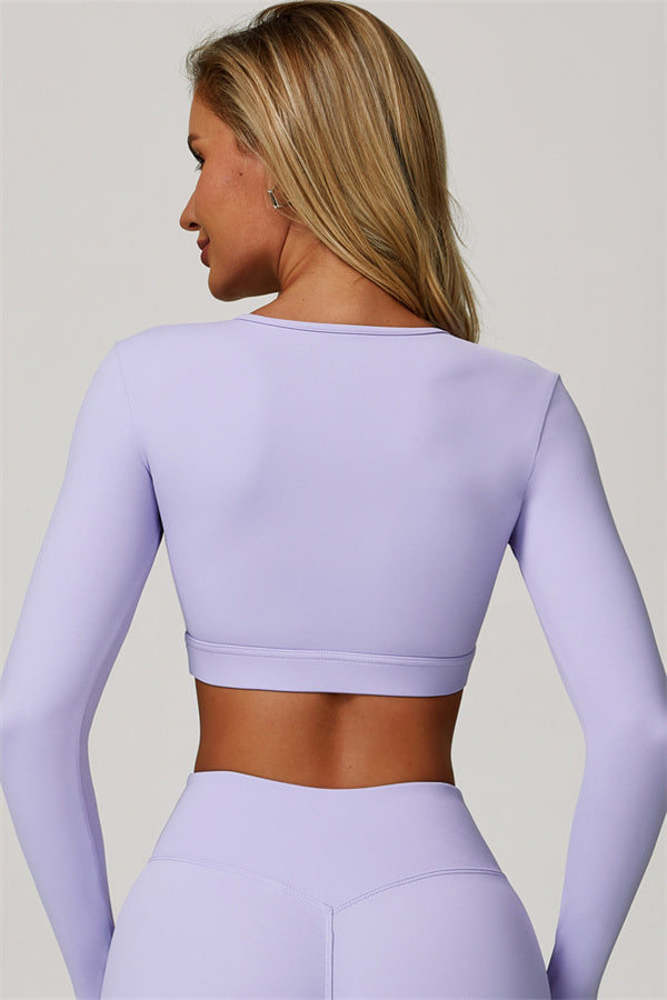 Lies | Tweedelige sportset met longsleeve cut-out top