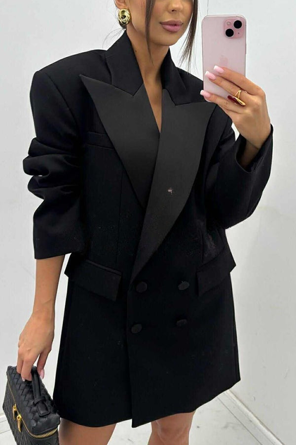 Fabienne | Satijnen Oversized Blazer